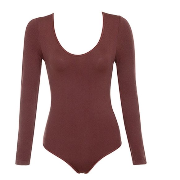 House of CB 'Rosella' Seamless Knit Scoop Neck Stretch Bodysuit - Picture 5 of 8